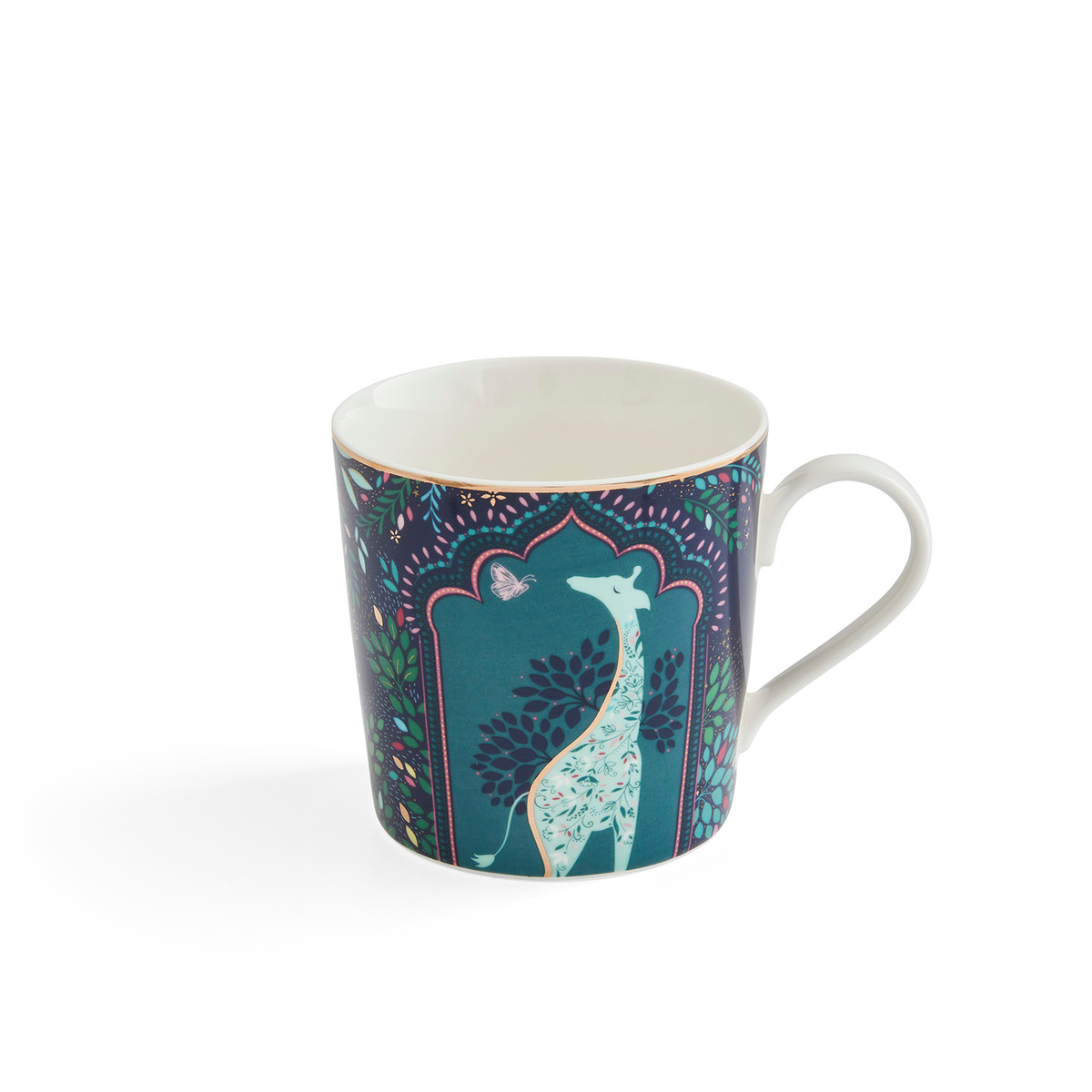 Sara Miller India Giraffe's Courtyard Mug image number null